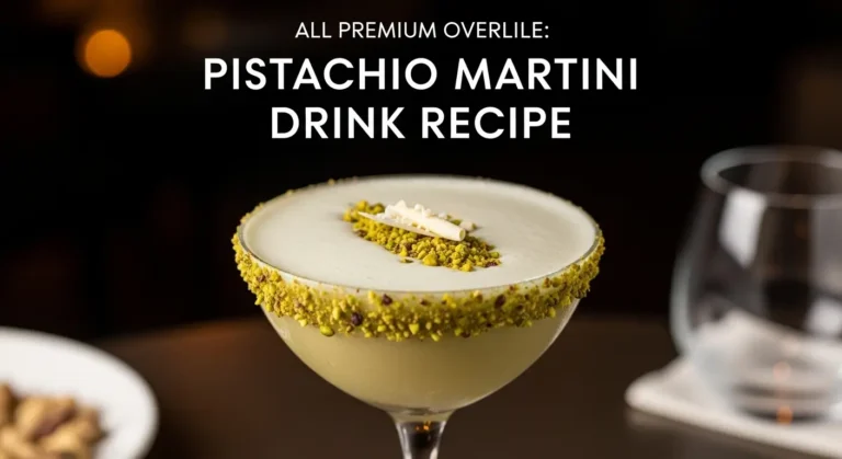 Pistachio Martini Drink Recipe: Creamy, Nutty Cocktail 2026